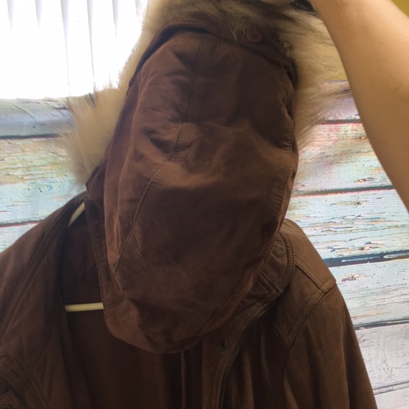 Brown Leathered Boundary Waters Coats - Picture 5 of 7